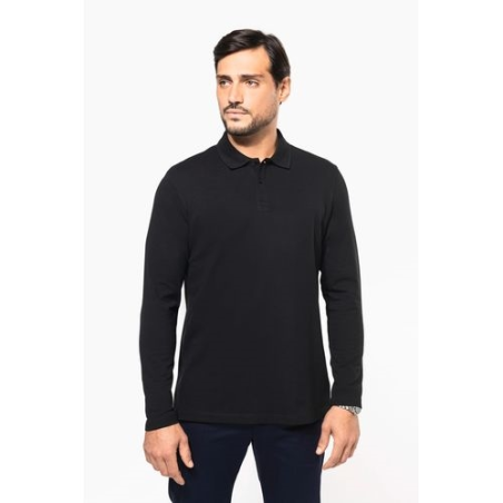 Polo Supima® manches longues homme