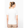 T-shirt Supima® col V manches courtes femme