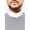 Pull Supima® col rond homme