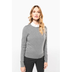 Pull Supima® col rond  femme
