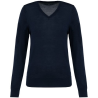 Pull Mérinos col V femme