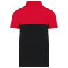 Polo bicolore écoresponsable manches courtes unisexe