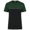T-shirt bicolore écoresponsable manches courtes unisexe