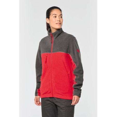 Veste micropolaire bicolore écoresponsable unisexe