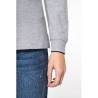 Polo maille piquée manches longues femme