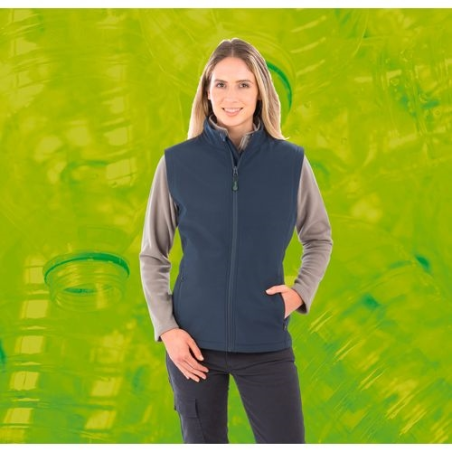 Bodywarmer softshell femme recyclé