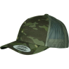Casquette retro trucker multicam