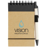 Bloc-notes recyclé format A7 avec stylo Zuse