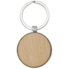 Porte-clés rond Moreno en bois de hêtre