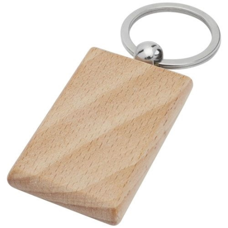 Porte-clés rectangulaire Gian en bois de hêtre