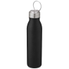 Bouteille de sport Harper 700 ml en acier inoxydable avec boucle métallique