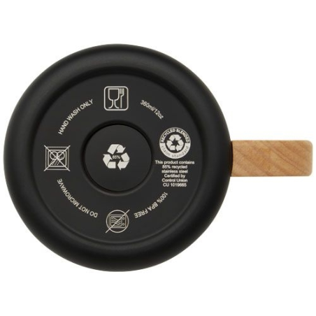 Tasse Bjorn de 360 ml en acier inoxydable recyclé certifiée RCS avec isolation sous vide et couche de cuivre