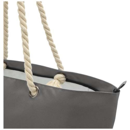 Sac shopping Panama recyclé GRS isotherme de plage avec poignées en cordelette 23L