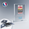 Trophée rectangle en verre