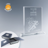 Trophée rectangle en verre