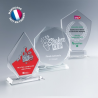 Trophée emblème en verre