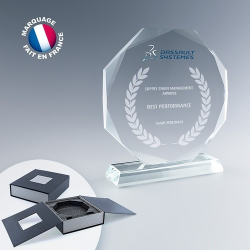 Trophée sunflower en verre