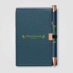 Coffret Bloc-notes et stylo Crosby en Rose Gold