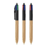 BIC® 4 Couleurs Wood Style