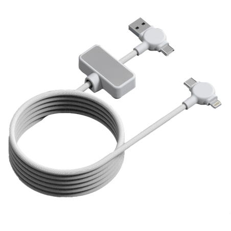 DAO - CÂBLE MAGNÉTIQUE 100W & TRANSFERT DE DONNÉES RAPIDE 4 EN 1 