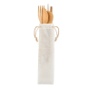 SETSTRAW Couverts en bambou avec paille