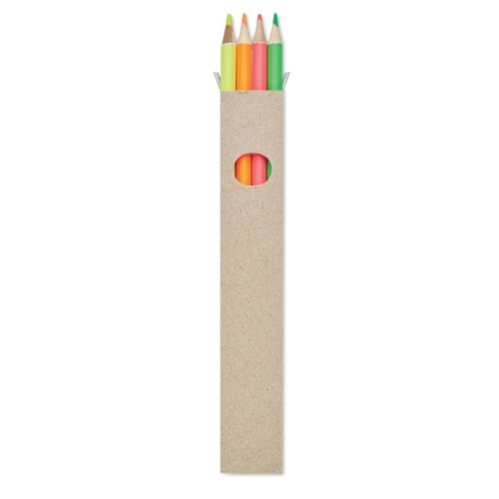 BOWY 4 crayons surligneurs dans une boî