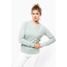 Sweat-shirt Bio col rond manches raglan femme
