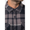 Surchemise à carreaux doublée sherpa homme