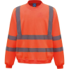 Sweat-shirt haute visibilité col rond