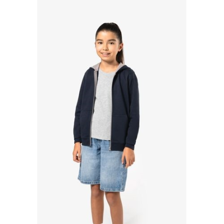 Sweat-shirt zippé capuche enfant