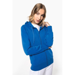 Sweat-shirt écoresponsable zippé à capuche femme