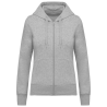 Sweat-shirt écoresponsable zippé à capuche femme