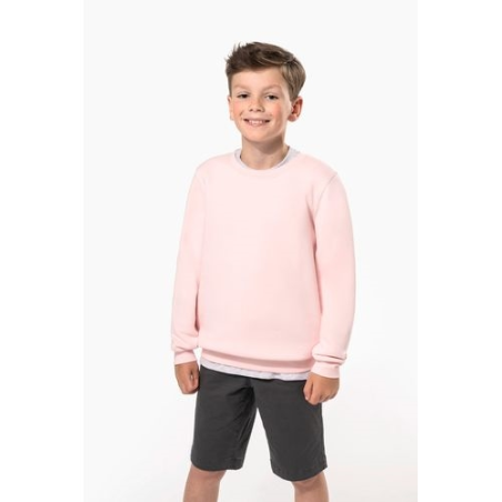 Sweat-shirt écoresponsable col rond enfant