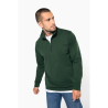 Sweat-shirt col zippé homme