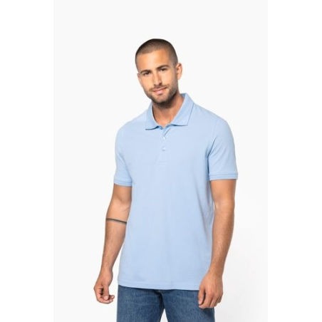 Polo piqué manches courtes homme