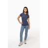 Polo piqué manches courtes femme