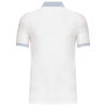 Polo piqué bicolore homme