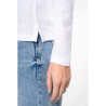 Polo piqué manches longues femme