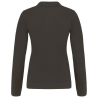 Polo piqué manches longues femme