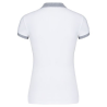 Polo piqué bicolore femme