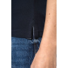 Polo piqué bicolore femme