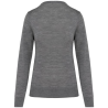 Pull Mérinos col V femme