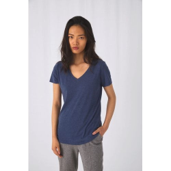 T-shirt Triblend col V Femme