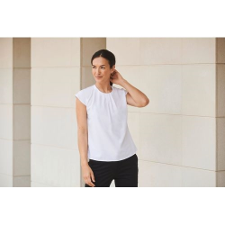 Top col plissé femme