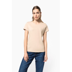 T-shirt col rond manches courtes femme