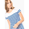 T-shirt marin col rond Bio femme