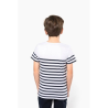 T-shirt marin col rond Bio enfant