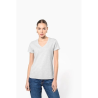T-shirt col V manches courtes femme