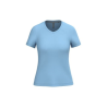 T-shirt col V manches courtes femme