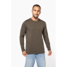 T-shirt col rond manches longues homme